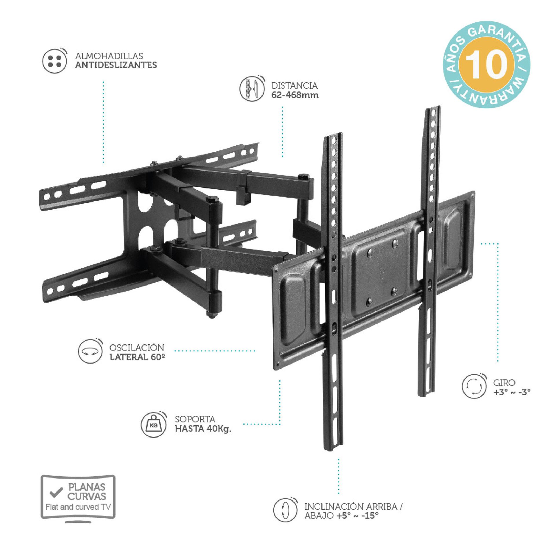 soporte pared televisor