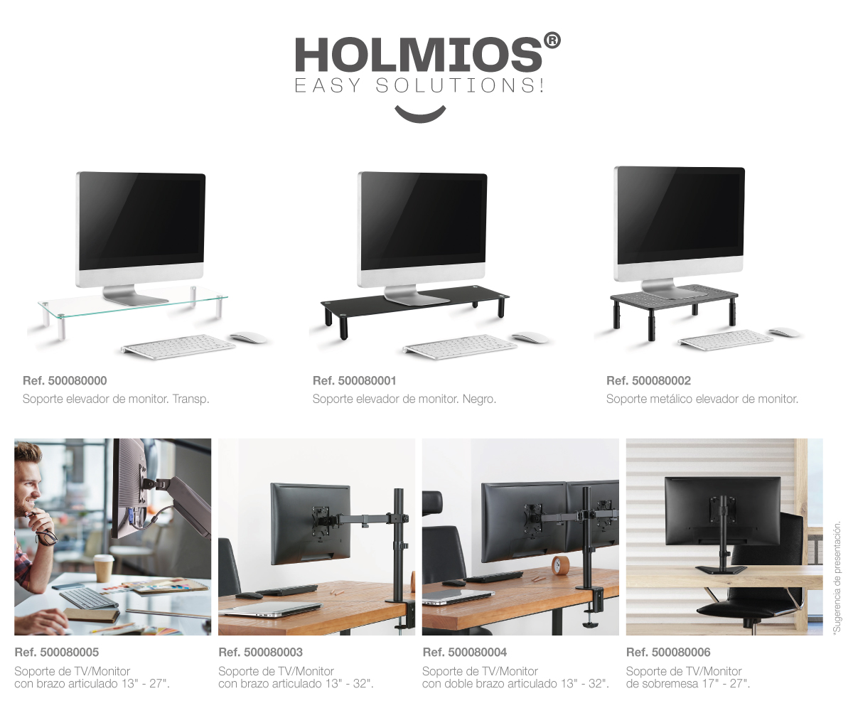 comprar soportes monitor - Holmios