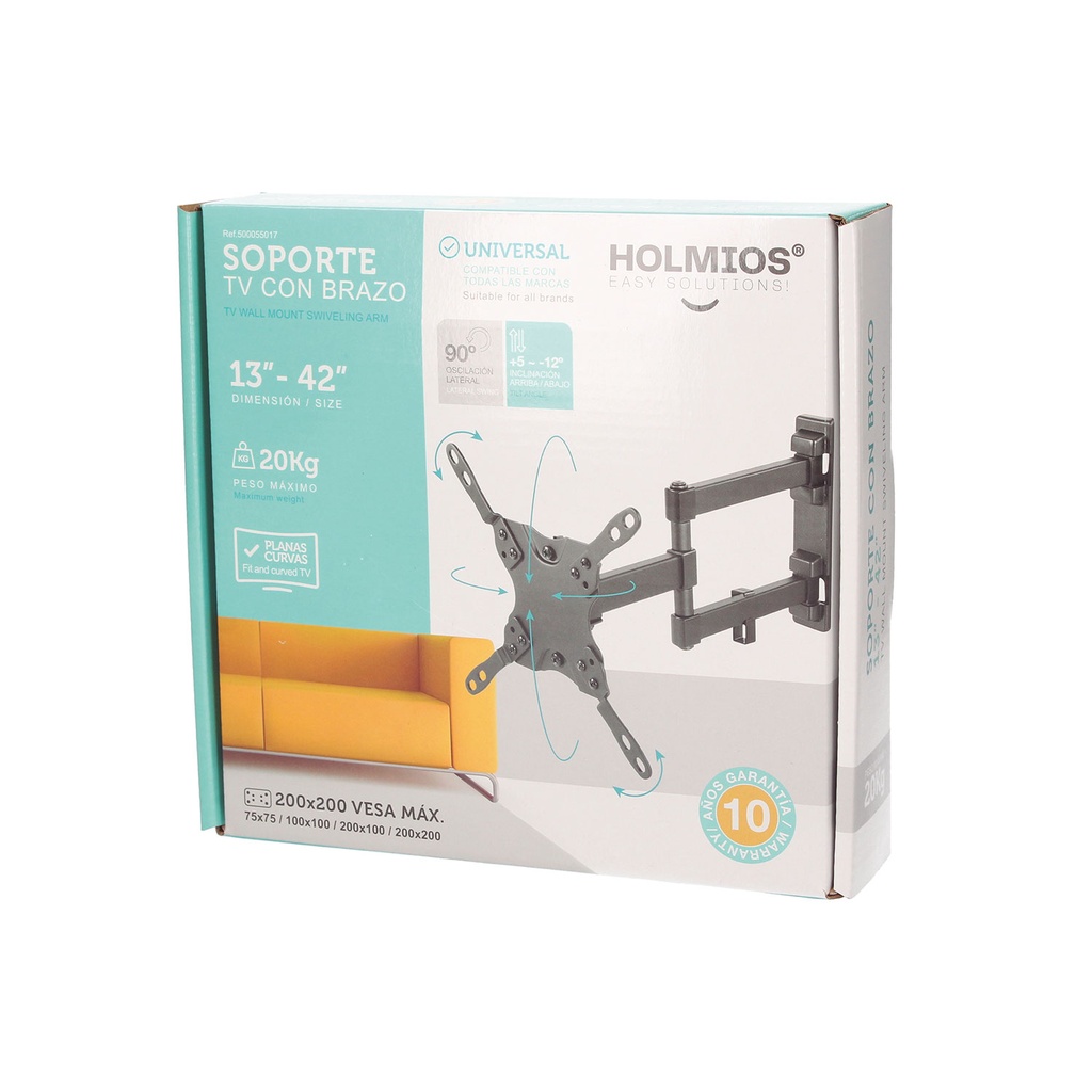 Soporte de TV con brazo 13" - 42" doble