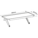 Estante doble para accesorios de TV