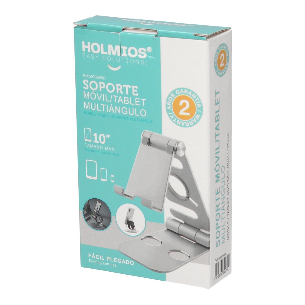 Soporte móvil/tablet multiángulo plegable máximo 10"