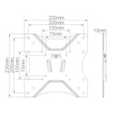Soporte de TV fijo 23" - 42"