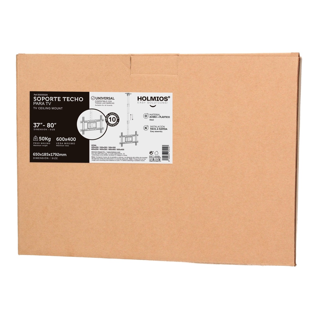 Soporte techo giratorio para TV 37" - 80"