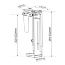 Soporte para CPU bajo mesa ajustable