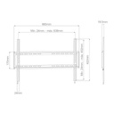 Soporte de TV fijo 37" - 70"