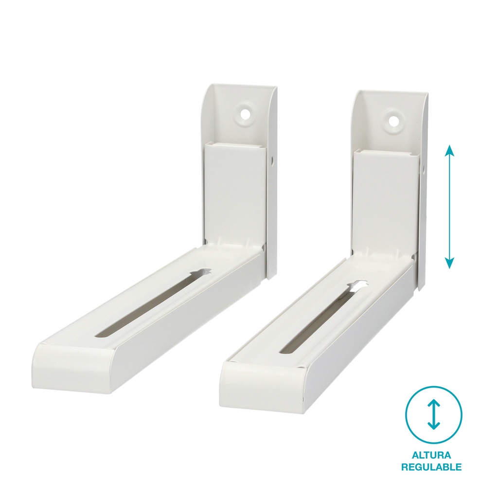 Soporte Brateck de Pared para Microondas Hasta 30Kg - Blanco — HTS