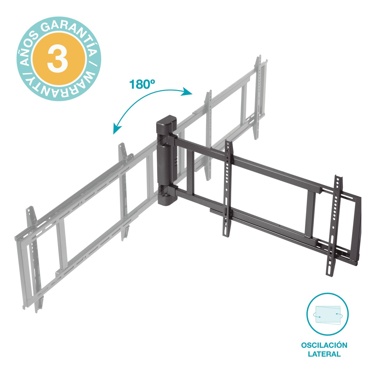 Soporte de pared para TV Nedis 32 1 eje - Soporte pared TV - LDLC