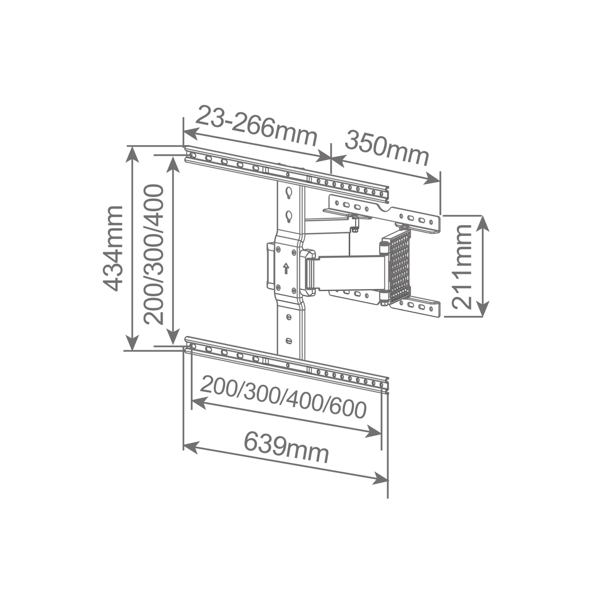 Soporte de TV con brazo Slim 37&quot; - 90&quot;