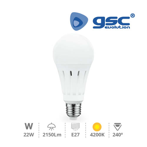 Lampara Estandar LED A70 22W E27 4200K